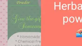 Herbal Bath Powder (Home-made)