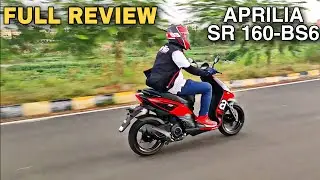 Aprilia SR 160-BS6 Full Detailed Review |should you buy? My team review #BEARINGDRIVE