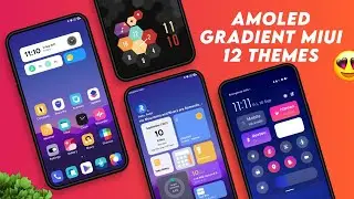 Amoled Colorful Gradient MIUI 12 Themes | Lockscreen | Boot Animation | Ui Changes