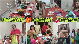Amigo Secreto,🎁 Amigo Doce🍫 Nossa Ceia de Natal Depois da Missa 🎄✨  Família Reunida muita felicidade