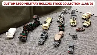 CUSTOM LEGO MILITARY ROLLING STOCK COLLECTION 11/8/20. BRICKMANIA & ARMORBRICK KITS