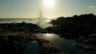 Peaceful & Calming Ocean Waves @ Low Tide & Sunset - Soberanes Pt., Garapata SP, Big Sur, CA #58
