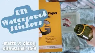 Matte vs Glossy: What's the BEST Paper for Waterproof Stickers? Dishwasher safe & Cricut friendly