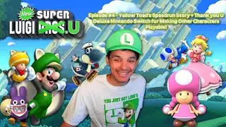 New Super Luigi U All Characters Playthrough Part 4 - Yellow Toad's 100 Second Speed Story #shorts