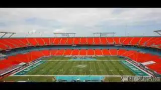 NFL Time Lapse: Sun Life Stadium (High Sideline)