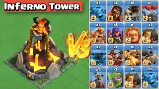 Capital Inferno Tower vs All Troops - Clan Capital | Clash of Clans