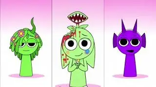 Sprunki Green Vineria & Garden OC & Durple Phase 4  #incrediboxsprunki #sprunki #incredibox