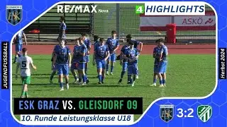 🔷 U18L ⚽️ ESK Graz 🆚 Gleisdorf 09 vom 27.10.2024