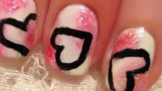 Heart Design for Short Nails