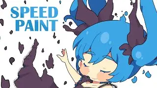 【Speedpaint】Deep Sea Girl I Chibi