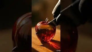 Ultra Satisfying Red Apple Slice | ASMR Cutting in 4K 🍎🔪