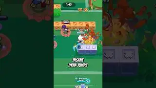 Epic Dyna Jumps In Brawl Ball ⚽️  #brawlstars #dynamike #trickshots #supercell