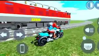 super bike vs train Rees 🇮🇳  india bike driving 3d game train vs super bike Rees 🇮🇳