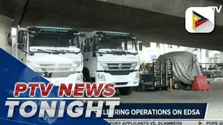MMDA conducts clearing operations on EDSA