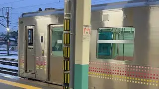 磐越西線馬下(まおろし)行き発車　Depart for Maoroshi on the Ban'etsu West Line