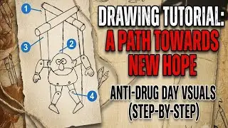 Drugs abuse day outline tutorial #art #drawing #saynotodrugs 