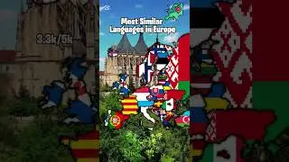 Most Similar Languages in Europe #trending #europe #history #language #shorts #viral #mapping #yt