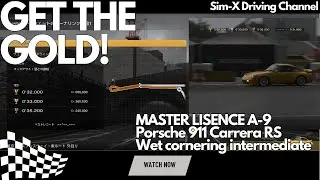 [GT7] Master License A-9/Porsche 911 Carrera RS/Wet cornering intermediate1/Gran Turismo7