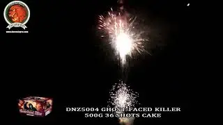 DNZ5004 GHOST-FACED KILLER 36 SHOTS CAKE/CONSUMER FIREWORKS/500G CAKE/1.4G CAKE/UN0336 FIREWORKS