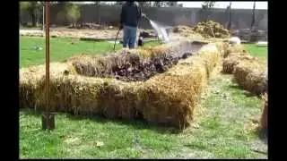 How to build a raised, no dig, no till, lasagna garden bed. (time lapsed)