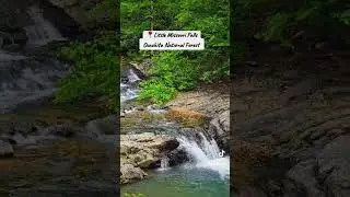 Little Missouri Falls, 12 miles from our park and cabin. #nature #waterfall #airbnb #camping
