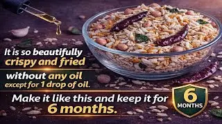 No Oil? Crispy Puffed Rice (Chire Bhaja) That Lasts 6 Months Straight! 😍🍚 (Healthy Munch!)