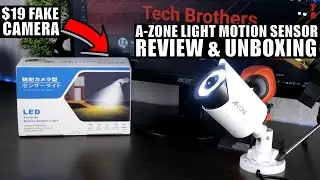 A-ZONE Light Motion Sensor REVIEW: $19 Fake Security Camera