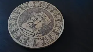Maya Calendar Wood Burning Art #woodburning #pyrographyart #pyrography