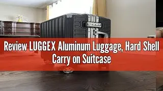 Review LUGGEX Aluminum Luggage, Hard Shell Carry on Suitcase for Traveling, Zipperless Luggage with