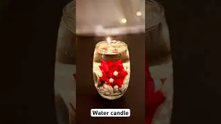 2 min diy water candle | floating candle | diy floral candle #candles #diwali