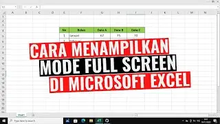 How to Display Full Screen Mode in Microsoft Excel