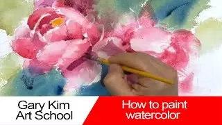 How to paint flowers in watercolor from start to finish
