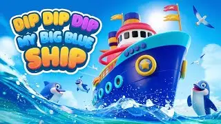 🛳Dip Dip Dip My Blue Ship | Nursery Rhymes Song for Kids | English Rhymes For Children#englishpoem