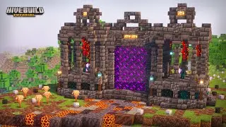Epic Nether Portal Build Tutorial | Minecraft Dark Fortress Design