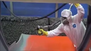Aplicación de resina con fibra de vidrio
