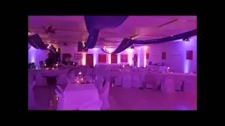 Billings Park Community Center wedding lighting by Duluth Event Lighting