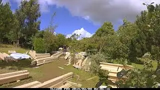 Quick-Garden.co.uk log cabin 6m x 7m installation time lapse part 1