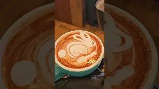 rabbit latte art#latteart #shorts #coffee #rabbit