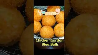 Chicken Cordon Bleu Balls Recipe! 🧀🐔Easy Ham & Cheese Surprise!
