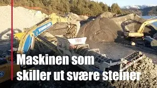 Trommelsikt til stein hos Stangeland Pukk