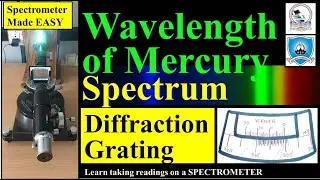 Diffraction Grating experiment - Wavelength of Mercury - How to take Readings in SPECTROMETER