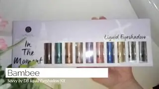 Savvy by DB Liquid Eyeshadows - In the moment - Swatches