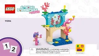 LEGO 11204 Instructions | Gabby's Dollhouse | Mermaid Gabby's Aquarium Adventure | Book 1 | Movie