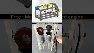 Magnetic Engine - Powerful 🤔 #cad #magnet #power #trending #gold #2026 #3ddesign