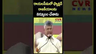 రాయలసీమలో ఫ్యాక్షన్ రాజకీయాలను నిర్మూలం చేశాను | CM Chandrababu Comments On Rayalaseema | CVR News
