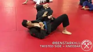 Twisted Side to Kneebar - Demo -   Hammer JiuJitsu