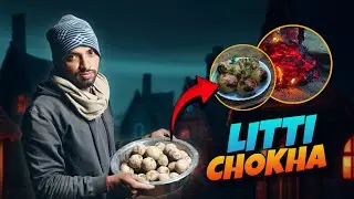 Bihari's Famous Litti Chokha🤤 Bihari Style Me..!!! | @arunkevlogs_yt| #littichokha 