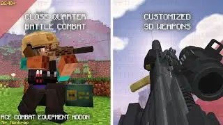 ACE Combat Equipment Addon 3D Guns Realistic Showcase in Minecraft PE 26.40+ | Creator Crafter321