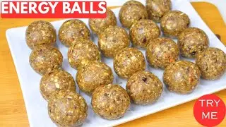 NO-BAKE ENERGY BALLS | NO SUGAR HEALTHY & PROTEIN ENERGY BALLS | ENERGY LADDU | IMMUNITY BOOSTER