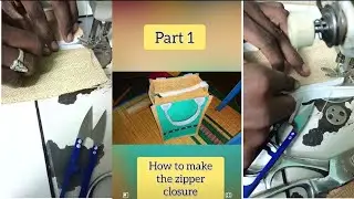 Part 1: How to add zipper closure to a Jute Bag #jutebagmaking